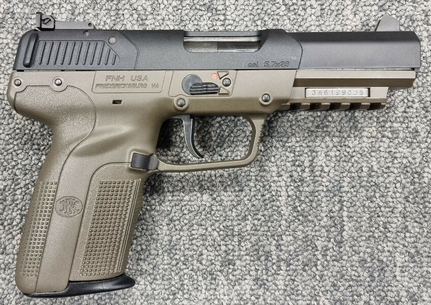 FN Five-Seven for sale, chambered in 5.7x28mm known for its flat shooting and high velocity. This gun is in excellent condition. The previous owner claims this 