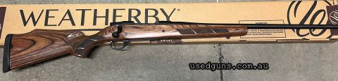 One only. Reduced from $2270 to clear. Weatherby Vanguard Laminate Sporter in 257 Wby Mag. 26" Barrel. $65 freight to your dealer Australia wide (WA $75 Perth O