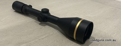 Leupold VX-L 4.5-14x50 in very good condition. Couple small marks on one turret cap and very slight ring marks hardly noticeable.