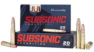 HORNADY
H80809
SUB-X SUBSONIC
30-30, 175GR
POLYMER TIP
AMMUNITION

SPECIAL
$47.90 /PER 20
$239.50 /PER 100
$479 /PER 200