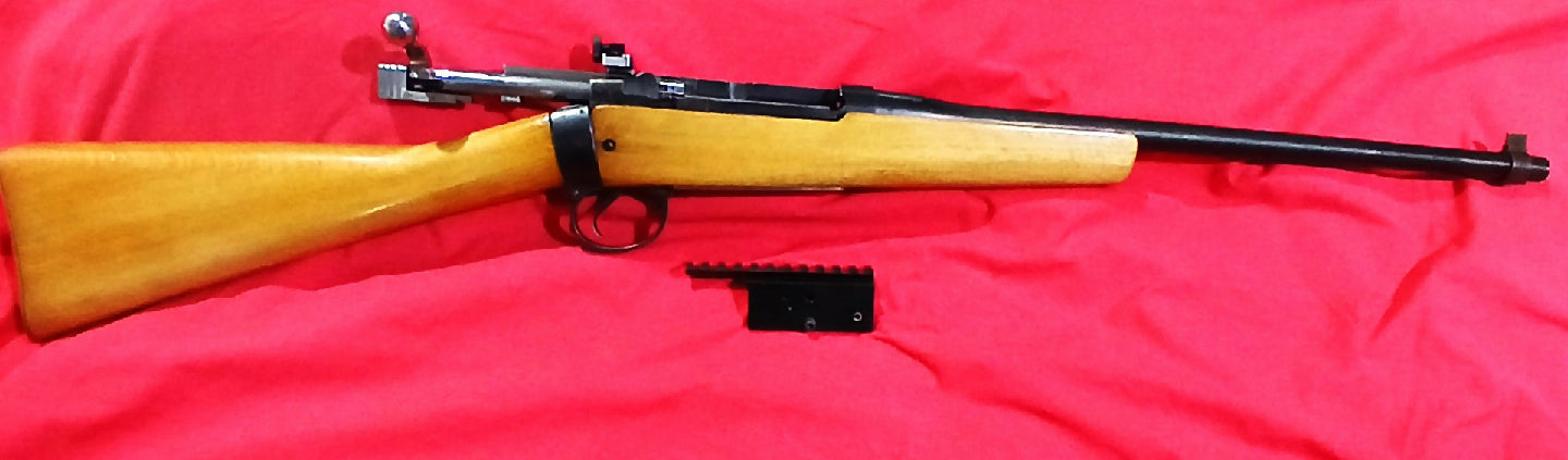 Lee Enfield No4 Mk2 a modern twist to an old classic this rifle has been custom made for hunting in ATV's motorbikes scrub etc. A very handy rifle made from a b