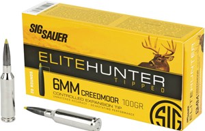 SIG SAUER
E6MMCTH2-20
ELITE SERIES
6MM CREEDMOOR, 100GR, POLYMER TIPPED
AMMUNITION

$79.90 /PER 20
$359.55 /PER 100