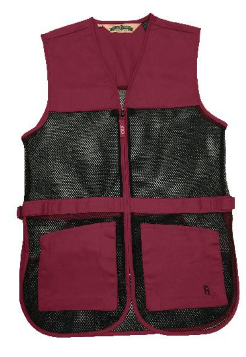 Bob Allen Full Mesh Duel Pad Maroon Shooting Vest