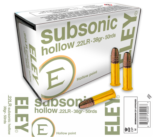 ELEY 22LR SUBSONIC HP 1040FPS (50PK)