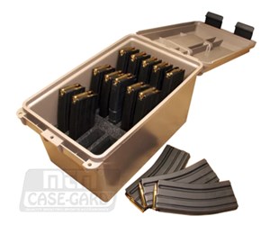 MTM
TMC15
TACTICAL MAGAZINE CAN 15
HOLDS 20 AND 30 SHOT AR15
MAGAZINES
CAPACITY 15 MAGAZINES

SPECIAL NEW $59.90