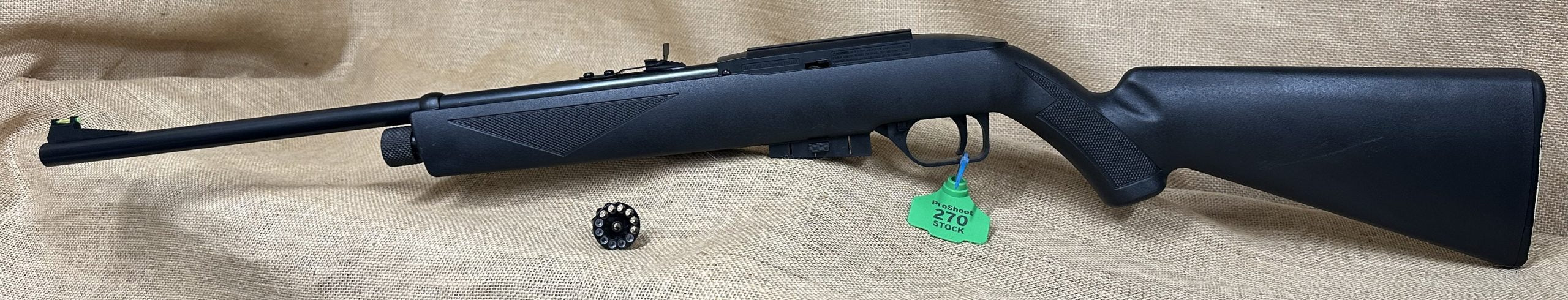 #270 12 shot Semi Auto. It holds air nicely, very minimal marks on it so I don't reckon it's been used much if at all. Shoots well when tested. I list all my gu