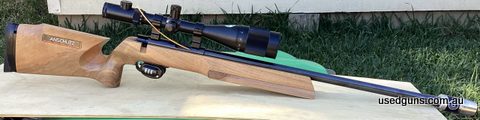 I have had this firearm since new. It is about 12 months old. Very accurate firearm. The scope is the same age and is excellent. Reasonably priced at $6500. I a