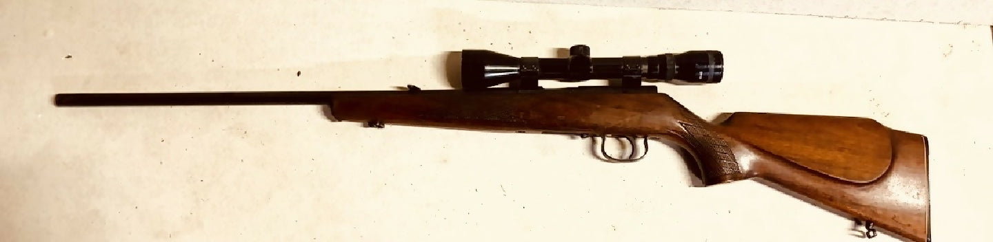 22 WMR Anschutz 1515 1516 . Comes with two mags, scope and rings.