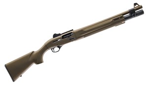 BERETTA
 J131M2CTT187F 
1301 TACTICAL C - FDE FINISH
12 GAUGE
7+1 SHOT
GAS PISTON SEMI AUTO 
CATEGORY D
18.50 INCH BARREL
PIC RAIL
ADJUSTABLE GHOST RING REAR SIGHT
OPTIMA HP FLUSH FITTING CHOKE
SYNTHETIC STOCK
WITH M-LOK FOREND

NEW $3750
RESTRICTED SALE
AG PERMIT REQUIRED FOR RELEAS