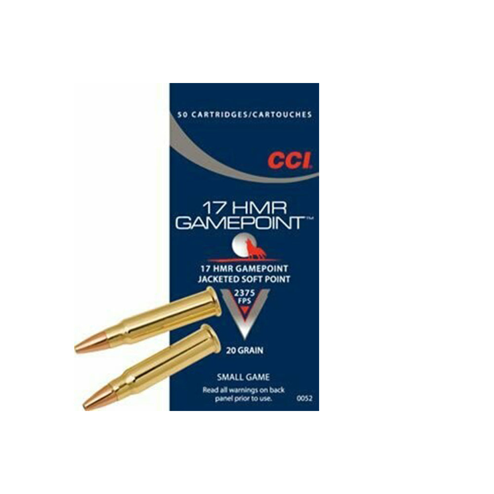 CCI 17HMR 20GR GAME POINT JSP 2375FPS 50PK  BRICK PRICE $319.50