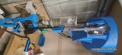 Xl 650 comes with variable speed case feeder ($600) and is set up with 2x 9mm dyes..($100) Can reload rifle but need different dies and plates. It says you can 