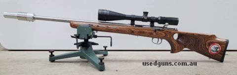 Left handed very good condition rifle basix trigger, lowey barrel tuner, glass bedded not used any more need space in my locker