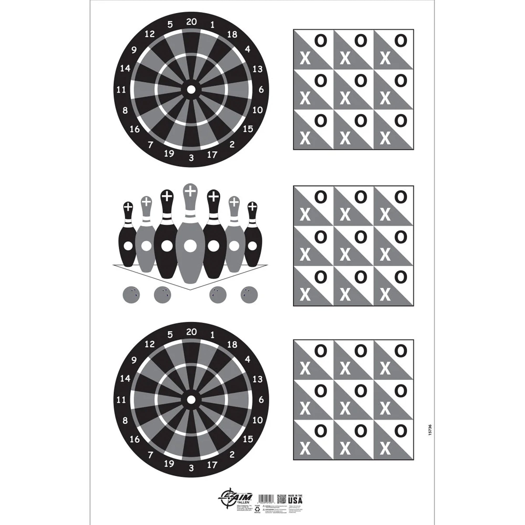 Corrugated Target Handgun Games
