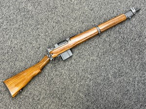 AIA
AUSTRALIAN INTERNATIONAL ARMS
NO4 MK4 SL
EXPERIMENTAL EXPORT MODEL
308WIN
10 SHOT
DETACHABLE MAGAZINE
22 INCH MEDIUM BARREL
FACTORY PARKERIZED FINISH 
FACTORY PEEP SIGHTS
PIC RAIL 
LOVELY TIMBER STOCK SET
EXPORT GRADE MARKED ON 
RIGHT HAND SIDE OF RECEIVER
IMPORTED BY SABRE DEFENSE