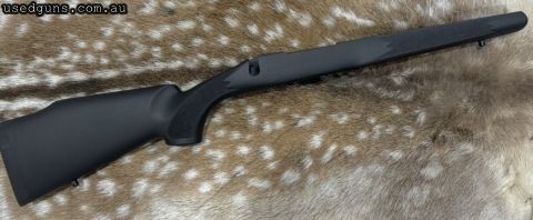 This McMillan is in new condition, weighs 973gm, has 1in Pachmayr pad, aluminium pillars with ArmaGrout bedding for a Remington 700 Long Action (or similar). It