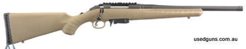 Ruger American Ranch Rifle blued 16 inch. Currently in stock! Bare gun only! This new American Ranch Rifle features a modular stock fitted with an alternative m