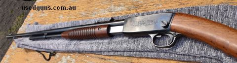 All original, Very Good/Excellent Condition Browning 'Trombone' .22LR Pump Action Rifle, this rifle is one for the collector, it is a Grade 1 model with a facto