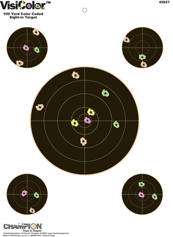 CHAMPION TARGET VISICOLOR SIGHT IN 8"