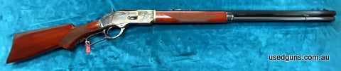 NEW UBERTI 1873 45 LC 24" OCTAGONAL BRL RIFLE CHECKERED PISTOL GRIP & FOREND