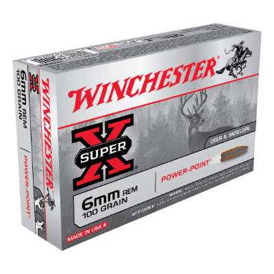 WINCHESTER SUPER X 6MM REM 100GR PP