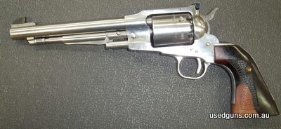 Old Army black powder pistol with large grips. Stock number 6497
