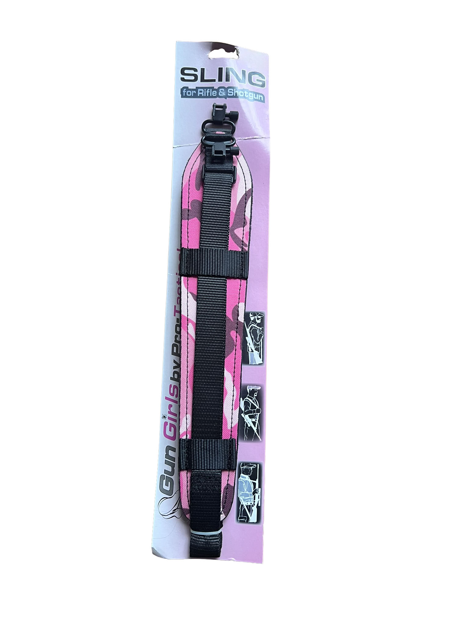 Gun Girls Panther Pink Camo Sling Leather with QD Swivels