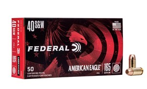 FEDERAL
FLFXMAE40R3
AMERICAN EAGLE
40S&W, 165GR, TMJ
TOXIC METAL FREE PRIMER
AMMUNITION

SPECIAL
$29.90 /PER 50
$299 /PER 500
$598 /PER 1000