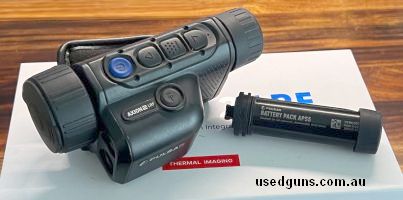 Dealer Demo with warranty and supplied with x2 batteries. 640x480, 12 micron sensor, and built-in 1000-yard laser rangefinder. 2-16x magnification. Comes with t