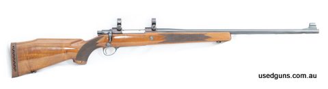 This exceptional Sako L61R Rifle in 375H&H comes with its original hang tag, factory sight, and Sako rings. While the original box is unfortunately not included