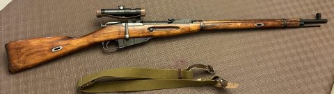PU Sniper in very good condition with original scope and mounts, front sight blade appears centered as are genuine PU Snipers. Buyer to pay transfer and post mo