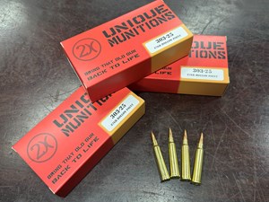 UNIQUE MUNITIONS
"BRING THAT OLD GUN BACK TO LIFE"
303-25 
87GR HOLLOW POINT
AMMUNITION

$79.90 /PER 20