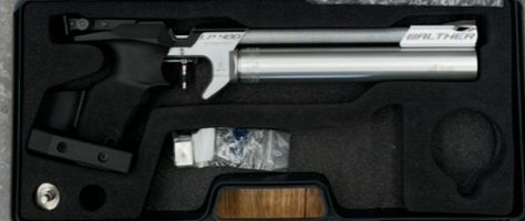 Excellent condition Walther LP400 carbon. Minimal use, comes with original parts, case and documents
