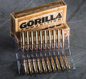GORILLA
GA22377SMK
MATCH KING
223REM, 77GR, HOLLOW POINT
BOAT TAIL
AMMUNITION

$66.90 /PER 20
$301.05 /PER 100
$539 /PER 200