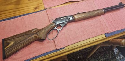 Marlin comes in near perfect condition, with canvas bag 100 rounds of Leverevolution ammo (reloaded once) Also Hornady dies for reloading