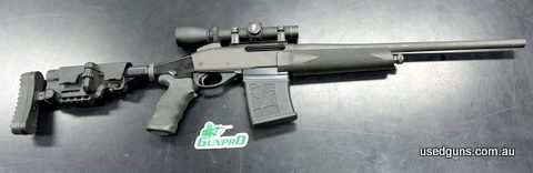 Remington 7600 chambered in 308W. Features a leupold Pig Plex 1-6x20, Lucky 13 10 Shot magazine, AB Arms adjustable butstock.