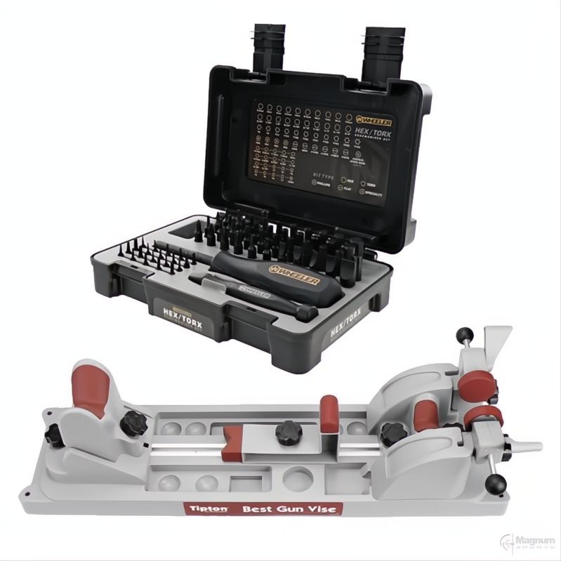 Magnum Sports Best Gun Vise + 65 Piece Screwdriver Set Combo