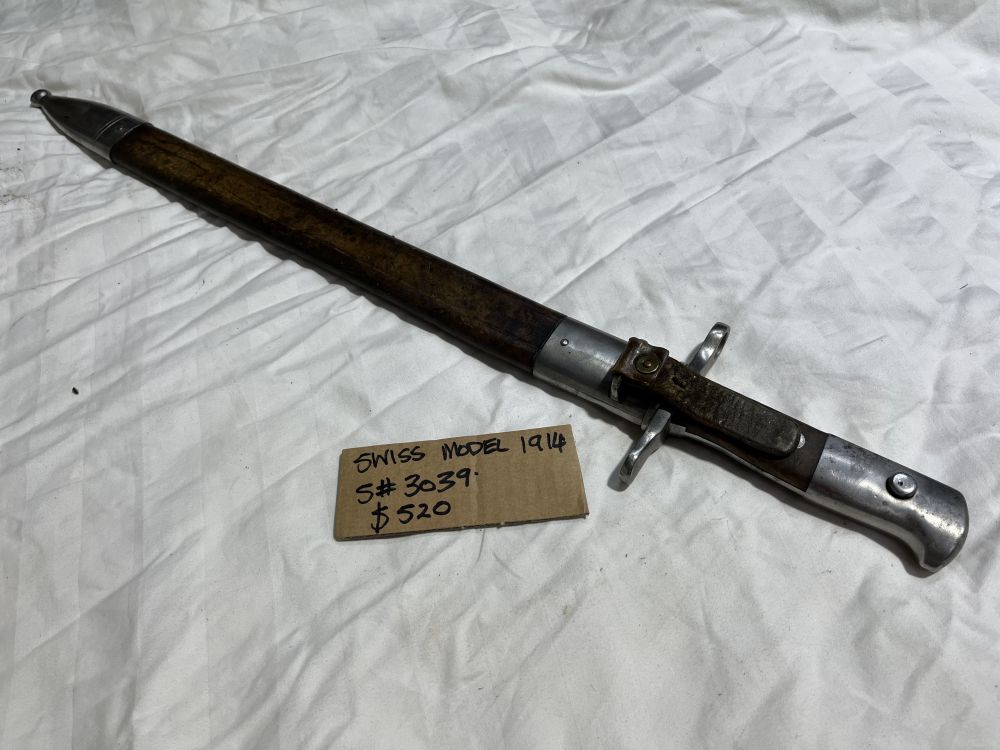 Swiss model 1914 bayonet  S#3039