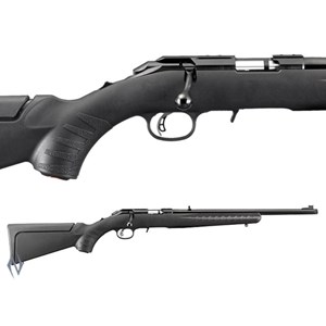 RUGER
AMERICAN RIMFIRE THREADED MUZZLE
BLUED FINISH
SYNTHETIC STOCK
AVAILABLE IN
AMR22LRT 22LR
AMR22LRCT 22LR COMPACT
AMR22MT 22WMR
AMR17T 17HMR
NEW $829