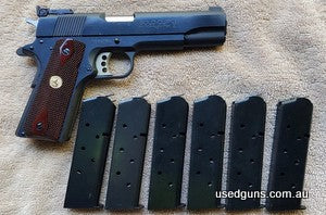I have had my Colt 45 ACP for about 5 years and only shot a maximum of 100 rounds thru it! (I never get time...). I bought it new from Horsley Park Gun Shop. Th
