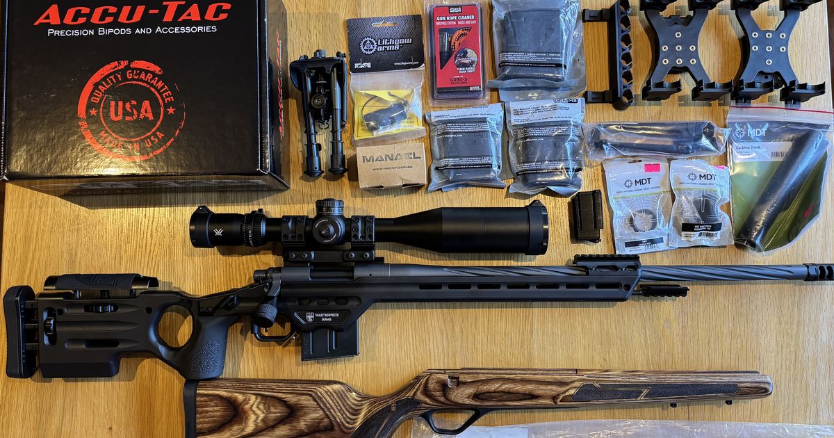Accessories clear out (MPA Matrix chassis, Accu-Tac, MDT, Magpul, CZ, Lithgow)