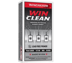 WINCHESTER 
WC93
WIN CLEAN
9MM, 147GR, BEB
AMMUNITION

SPECIAL
$32.90 /PER 50
$309 /PER 500