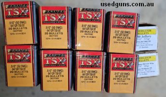 160 barnes .510 647gn TSX BT projectiles and 25 woodliegh 535gn weldcore pp and 25 woodliegh 500gn fn sn weldcore