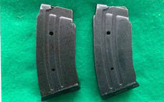 original .22 Brno 10 shot steel magazines in good condition