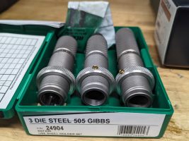 RCBS 505 Gibbs 3 Die set. $599 delivered excellent condition