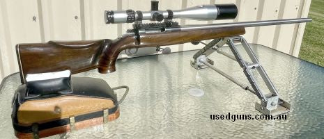 Dennis Tobler barrel, twist 1-13, round count 700. Davies trigger, Anschutz rail, F-Class stand, Seb rest big bag, The lot --retiring from competitive competiti