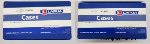 200 x 6.5 Grendel Lapua unprimed cases new in box(es) + $15 postage anywhere in Australia.
