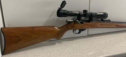 Mauser patrone 22 good condition for age (mid 30s) shoots fine bore good