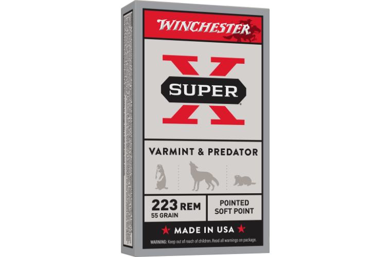 Winchester .223 Super X Varmint Predator 55gr 20pk
