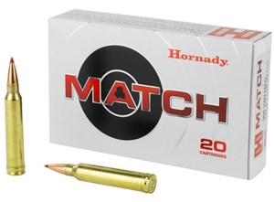 HORNADY
H82180
MATCH ELD
300WIN MAG, 195GR,
ELD MATCH POLYMER TIPPED
AMMUNITION

$109 /PER 20
$490.50 /PER 100
$899 /PER 200