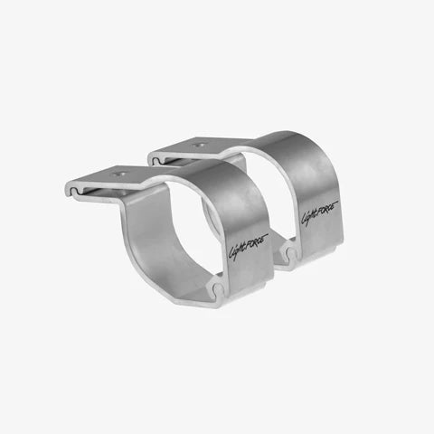 Lightforce Two Bar Clamps 44mm 51mm Bars Polished